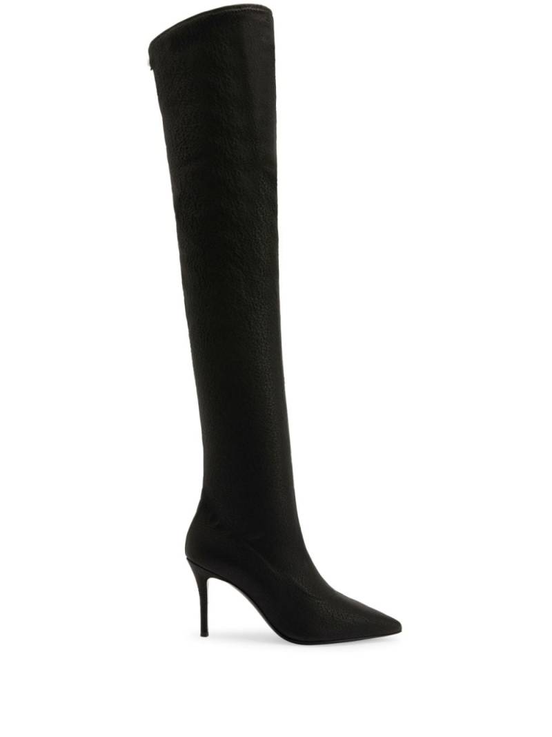 Giuseppe Zanotti Makanzie leather thigh-high boots - Black von Giuseppe Zanotti