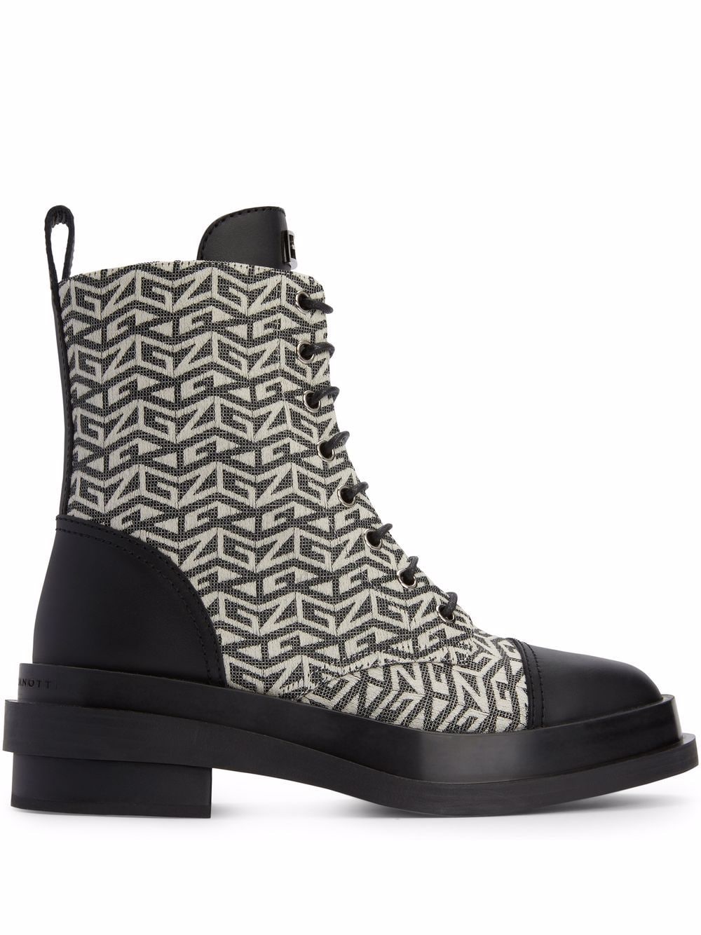 Giuseppe Zanotti Malick monogram boots - Black von Giuseppe Zanotti