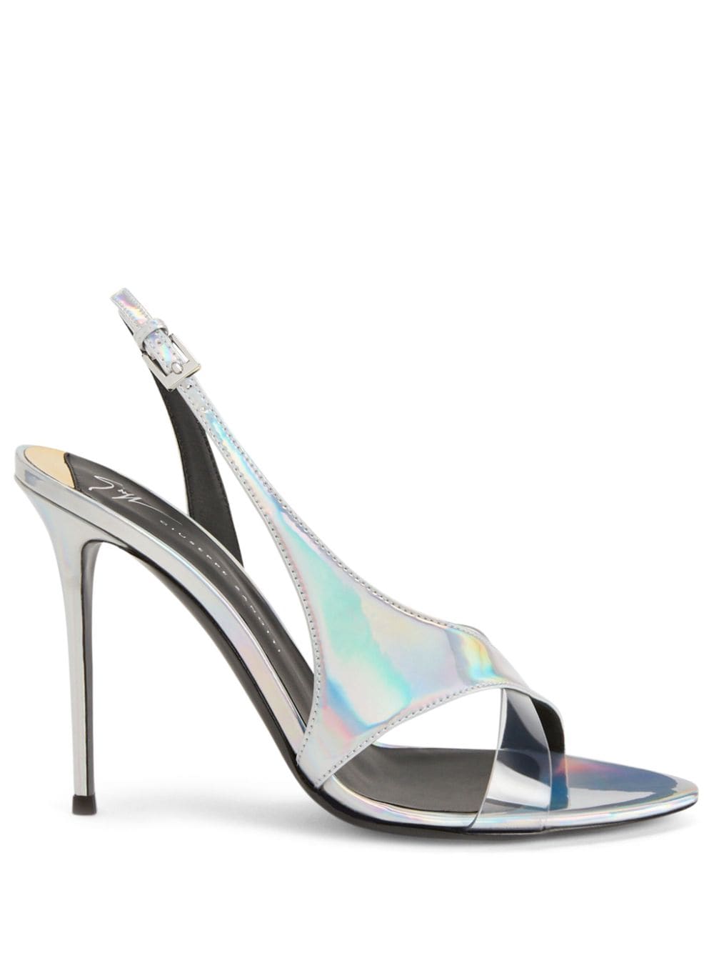 Giuseppe Zanotti Marthine 105mm slingback sandals - Silver von Giuseppe Zanotti