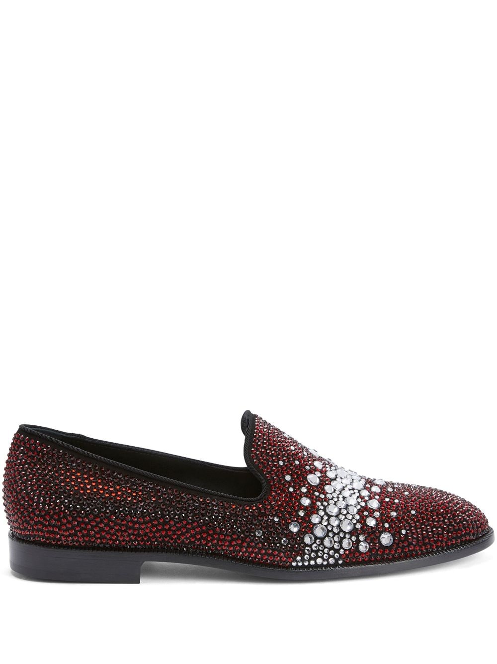 Giuseppe Zanotti Marthinique crystal-embellished loafers - Red von Giuseppe Zanotti