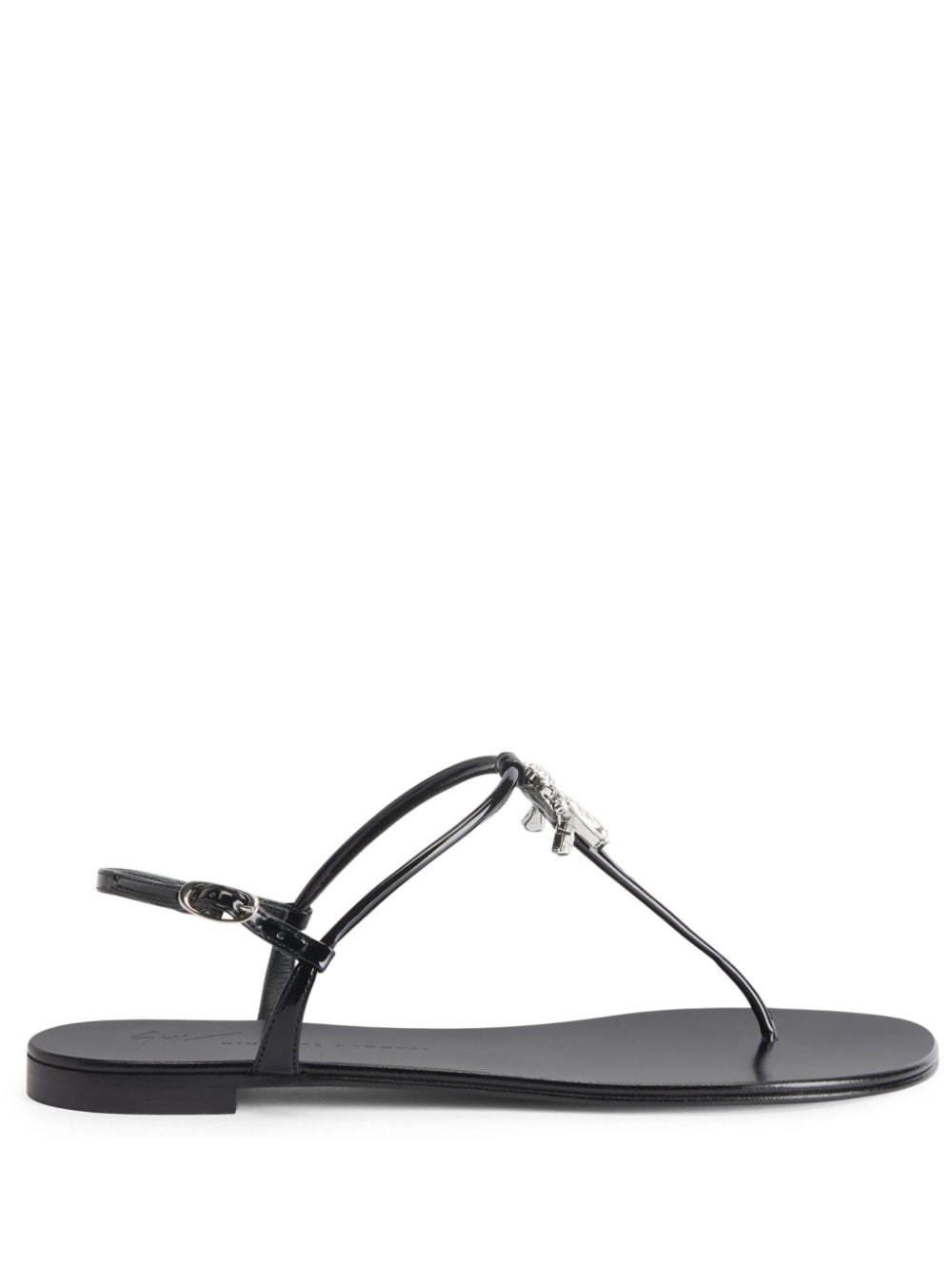 Giuseppe Zanotti Melissie thong leather sandals - Black von Giuseppe Zanotti