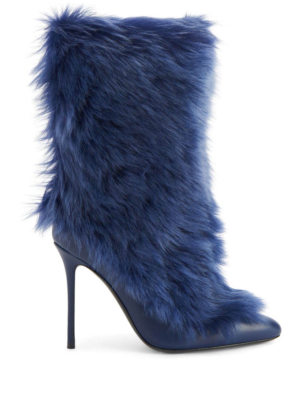 Giuseppe Zanotti Micole 105mm shearling boots - Blue von Giuseppe Zanotti