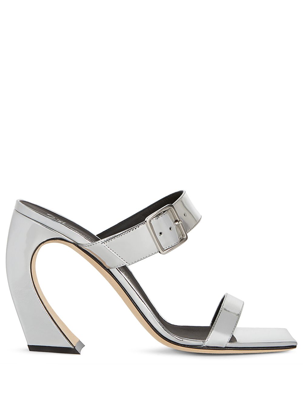 Giuseppe Zanotti Musa curved-heel sandals - Silver von Giuseppe Zanotti