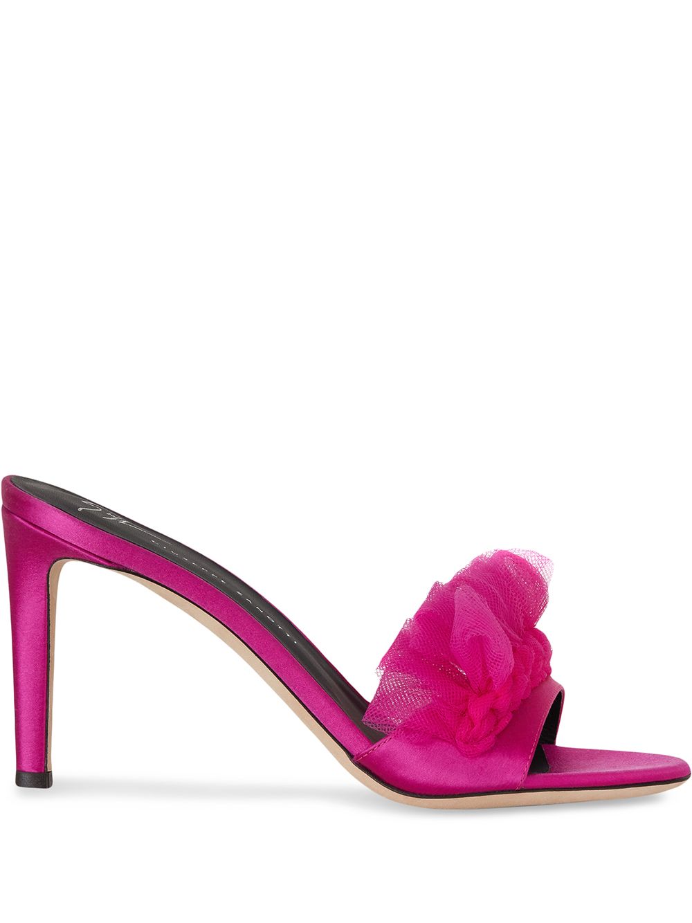 Giuseppe Zanotti Nausica satin mules - Pink von Giuseppe Zanotti