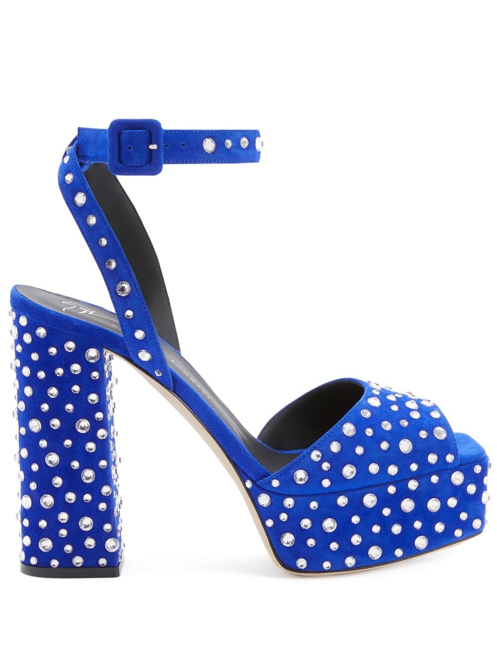 Giuseppe Zanotti New Betty 120mm crystal-embellished sandals - Blue von Giuseppe Zanotti