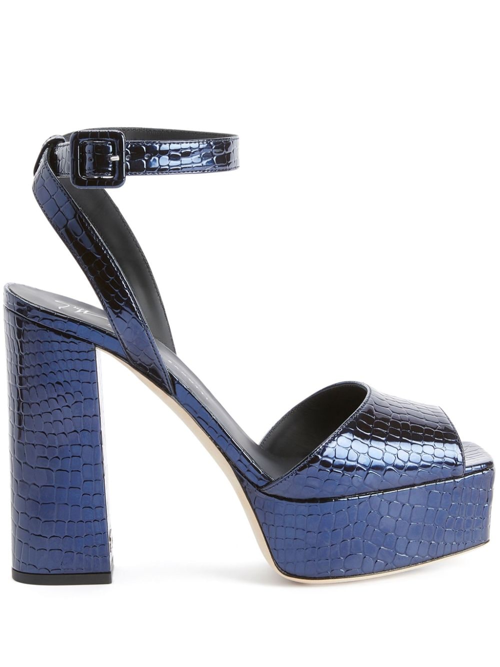 Giuseppe Zanotti New Betty 120mm leather sandals - Blue von Giuseppe Zanotti