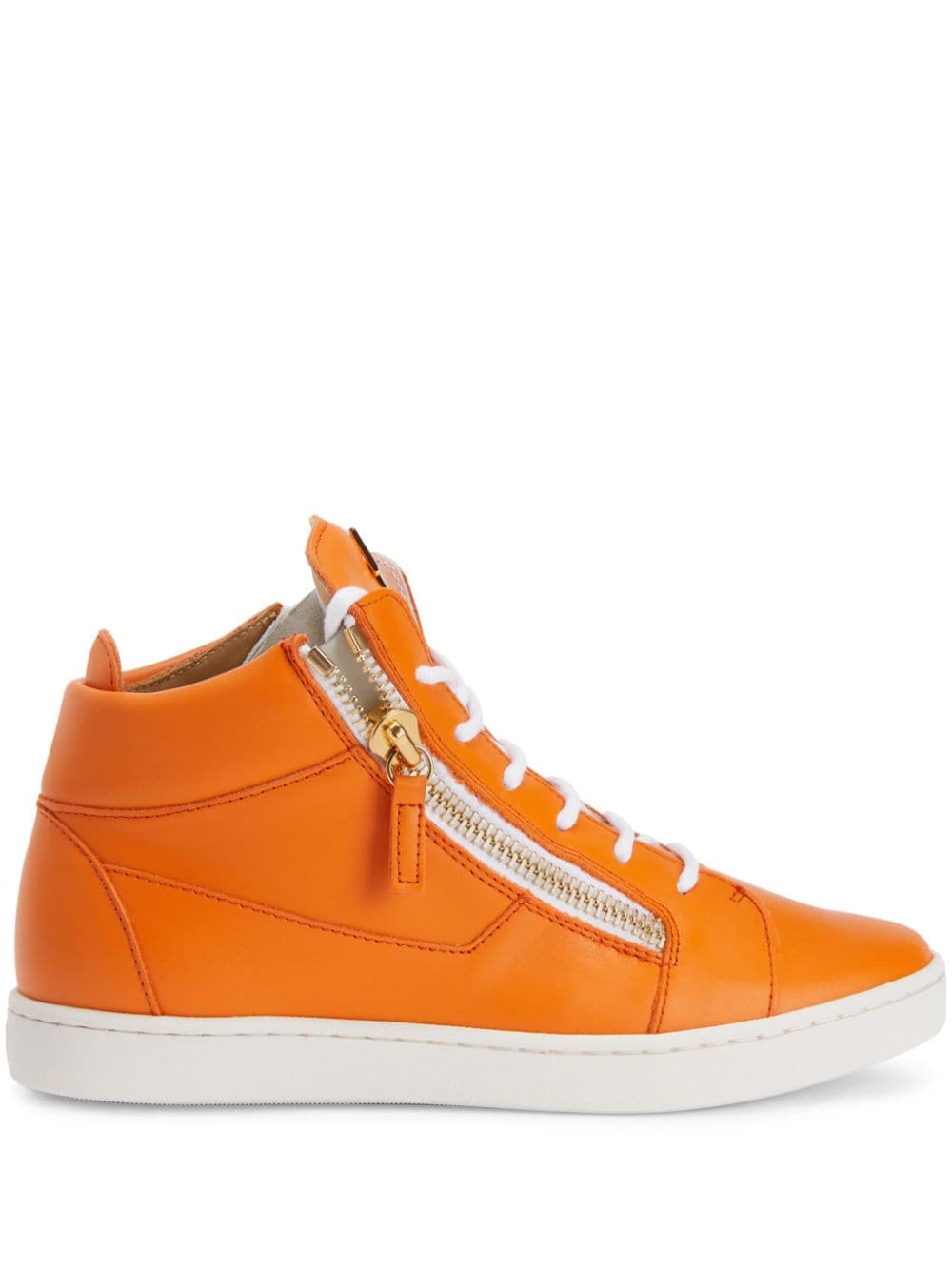 Giuseppe Zanotti Nicki leather sneakers - Orange von Giuseppe Zanotti