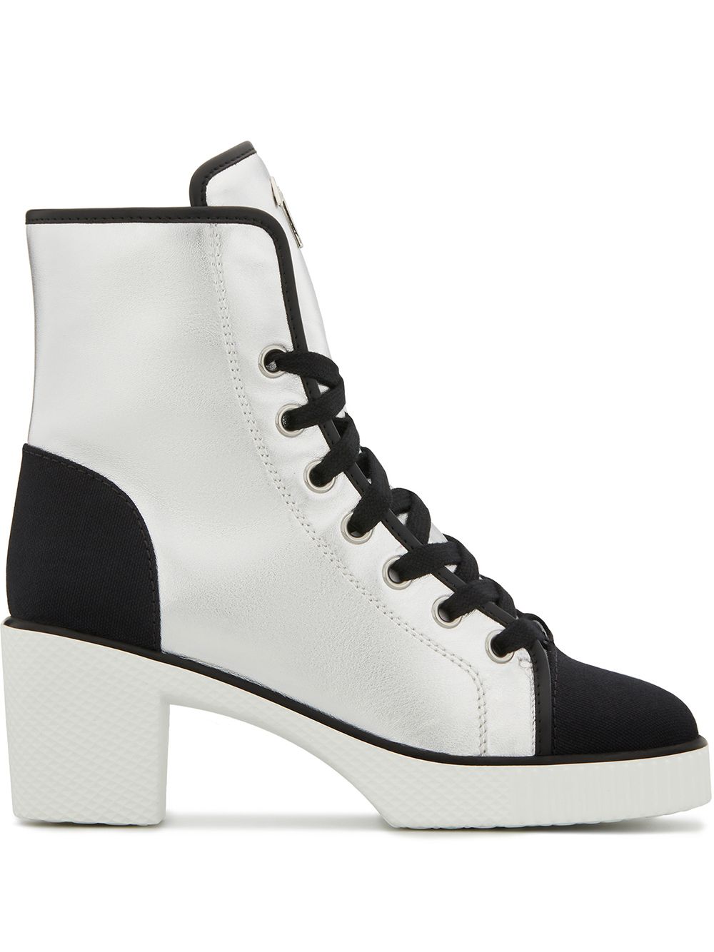 Giuseppe Zanotti Nidir chunky-heel ankle boots - Silver von Giuseppe Zanotti