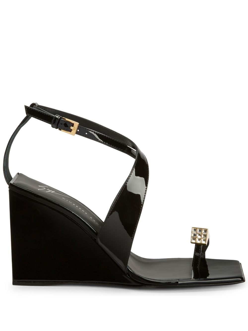 Giuseppe Zanotti Nihao Ring 105mm sandals - Black von Giuseppe Zanotti