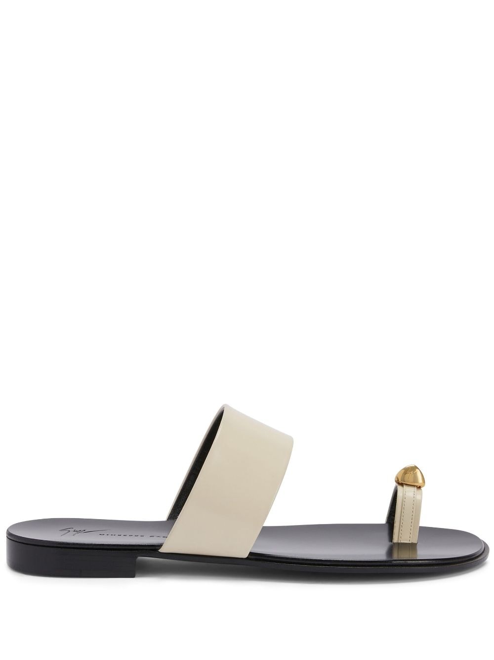 Giuseppe Zanotti Norbert strap-detail leather sandals - White von Giuseppe Zanotti