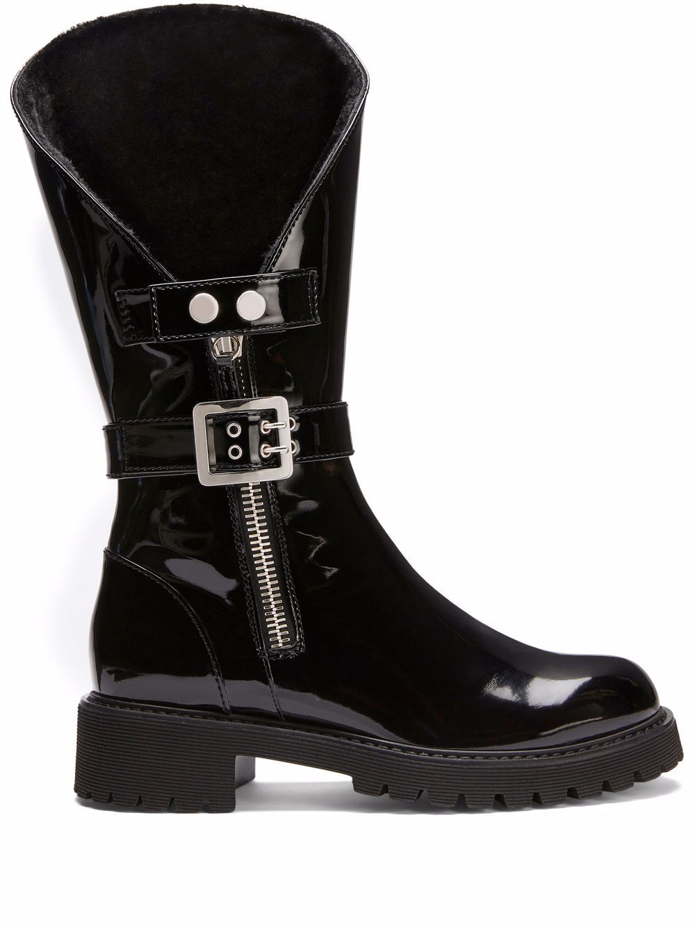 Giuseppe Zanotti Rain patent-leather boots - Black von Giuseppe Zanotti