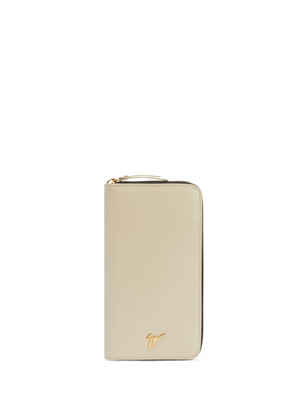 Giuseppe Zanotti Samuel continental leather wallet - Neutrals von Giuseppe Zanotti