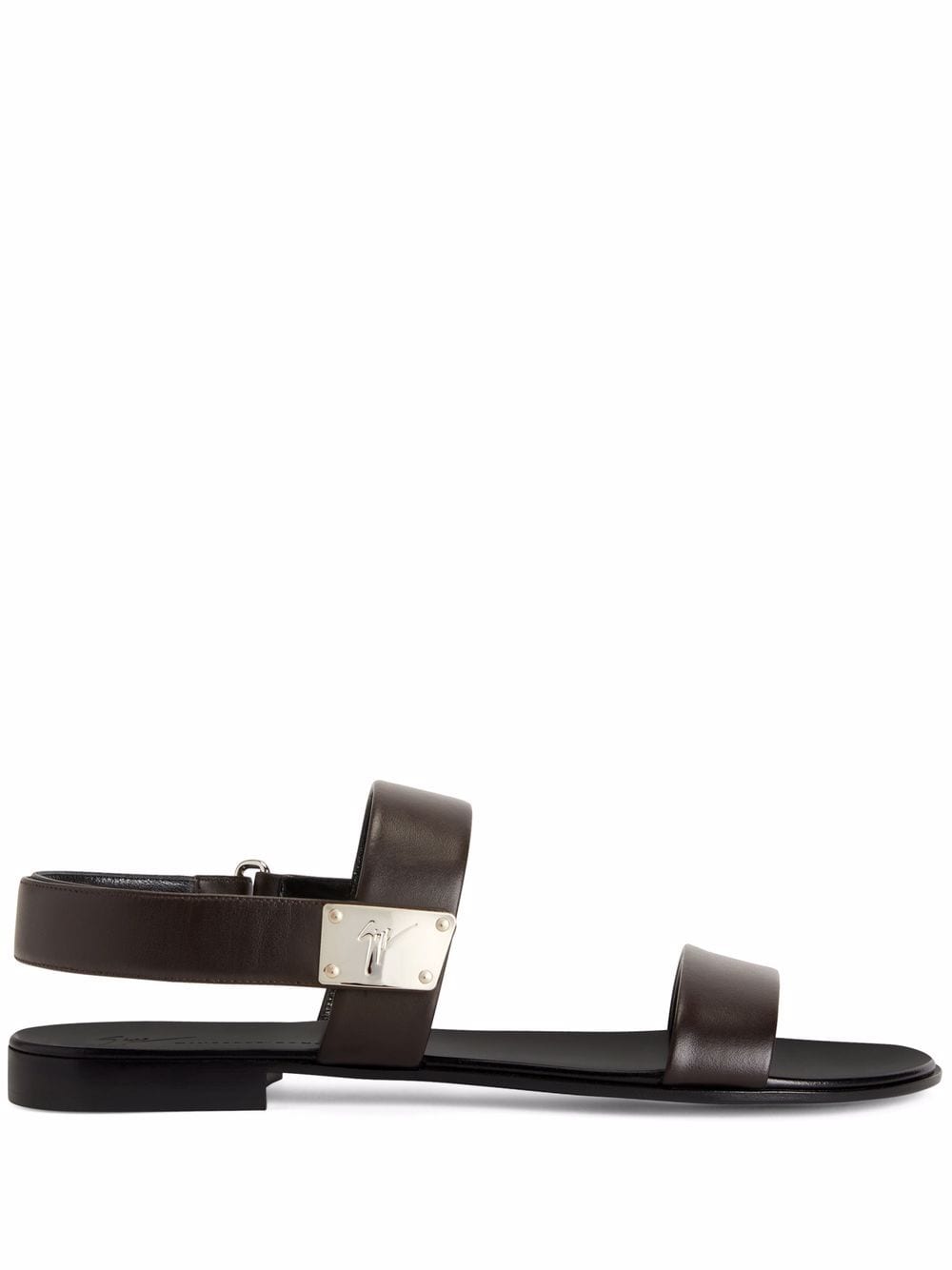 Giuseppe Zanotti Shaun flat sandals - Brown von Giuseppe Zanotti