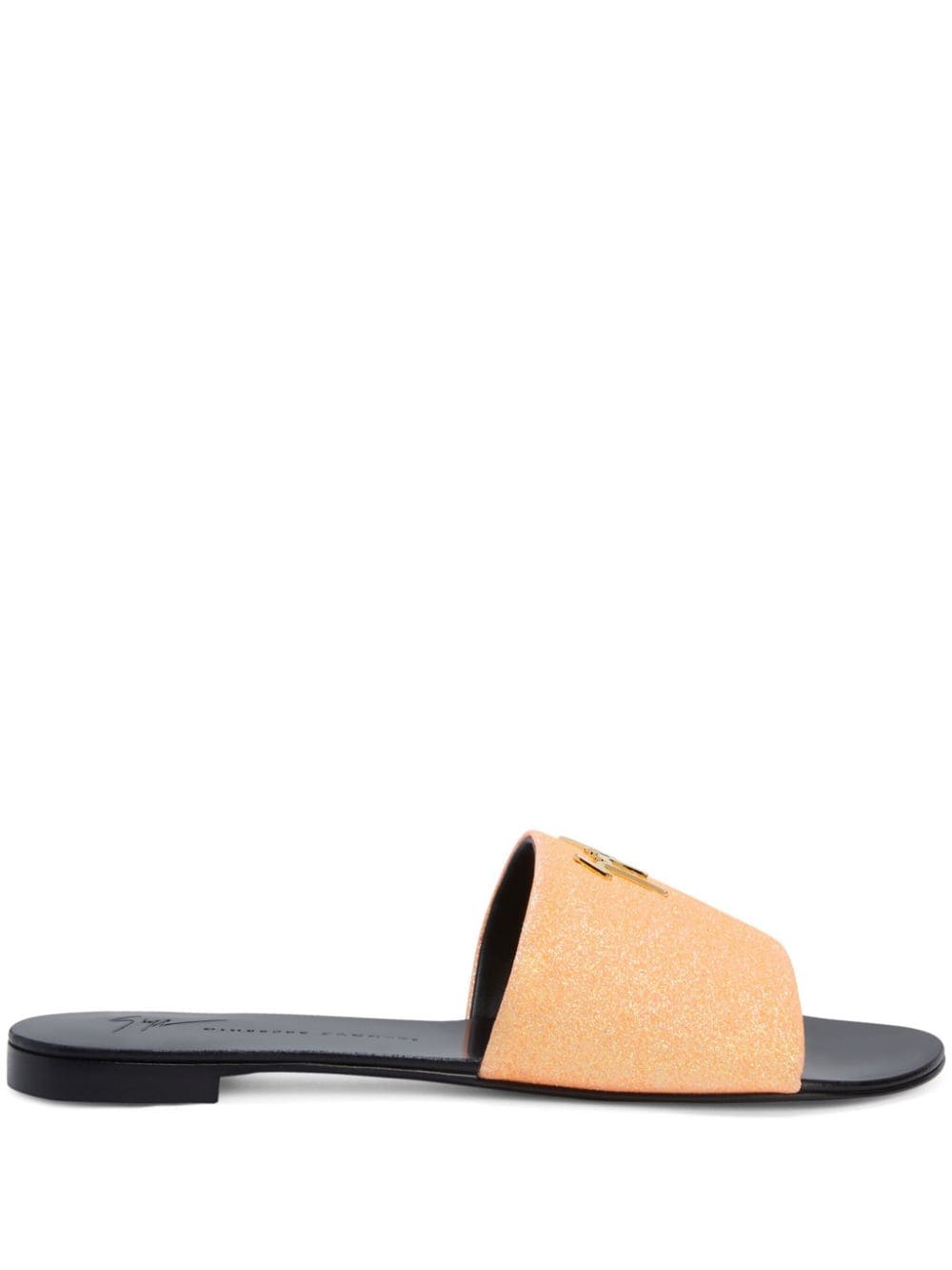 Giuseppe Zanotti Shirley glitter-embellished slides - Orange von Giuseppe Zanotti