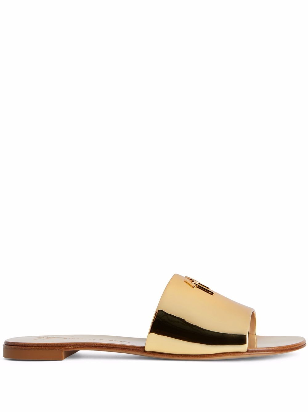 Giuseppe Zanotti Shirley metallic slides - Gold von Giuseppe Zanotti