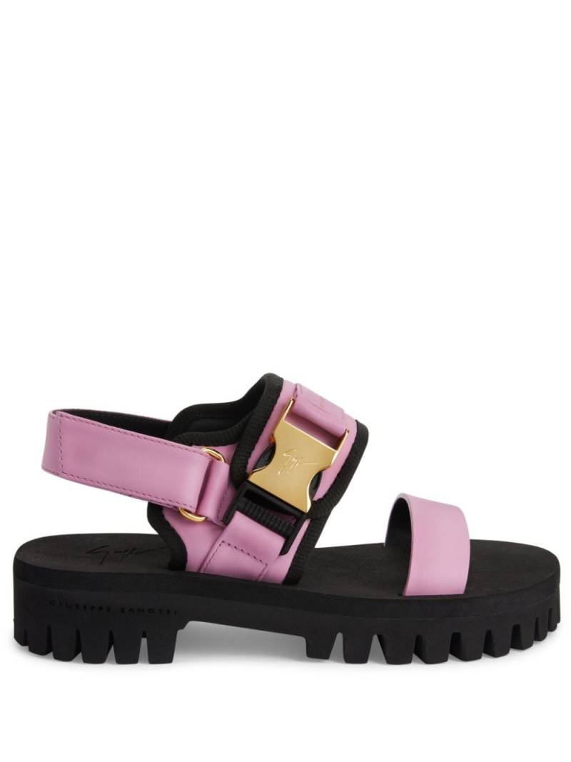 Giuseppe Zanotti Shyan buckled leather sandals - Pink von Giuseppe Zanotti