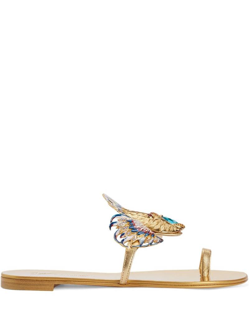 Giuseppe Zanotti Spipiott embellished metallic sandals - Gold von Giuseppe Zanotti