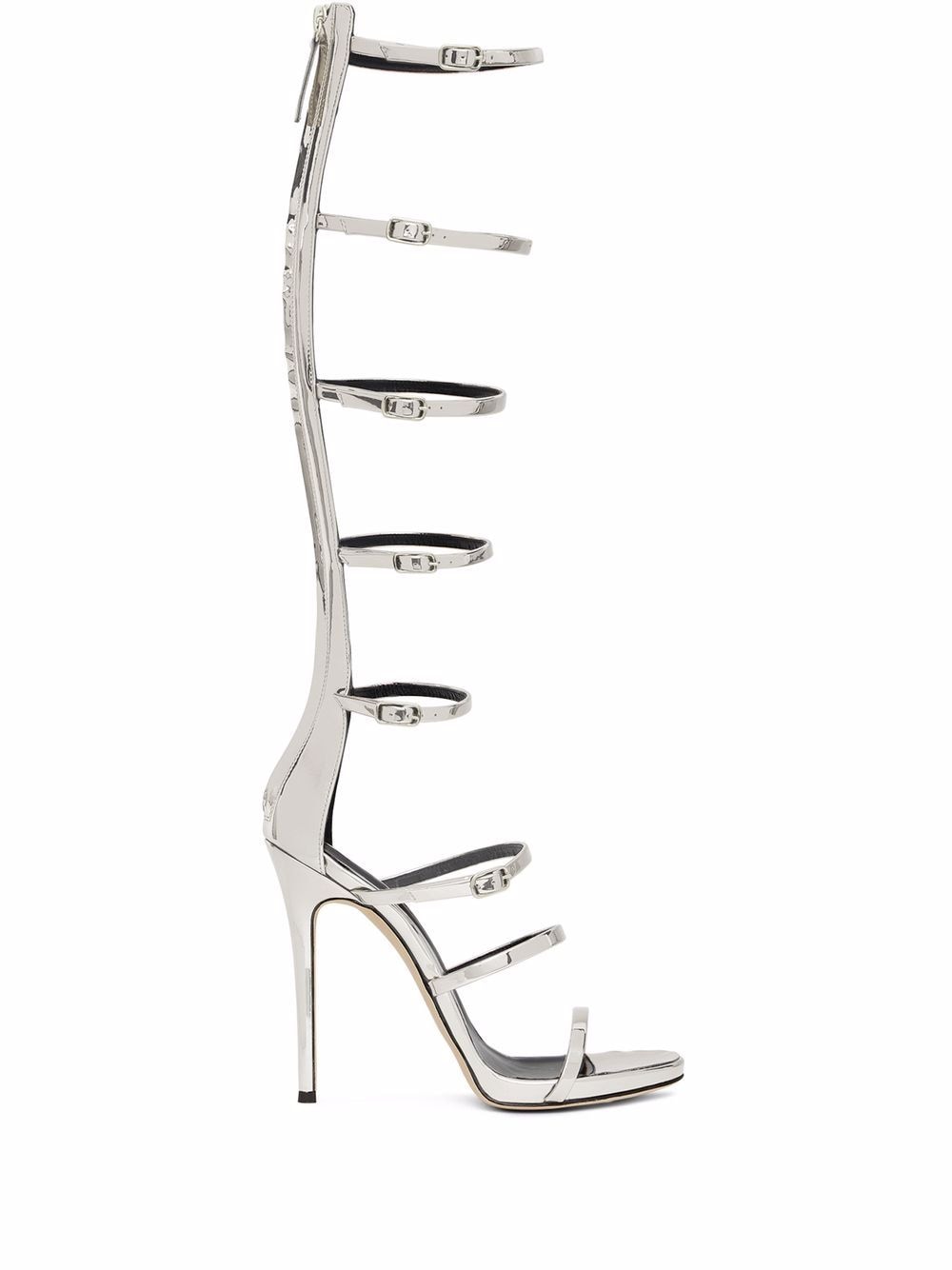 Giuseppe Zanotti Super Harmony 120mm caged sandals - Silver von Giuseppe Zanotti