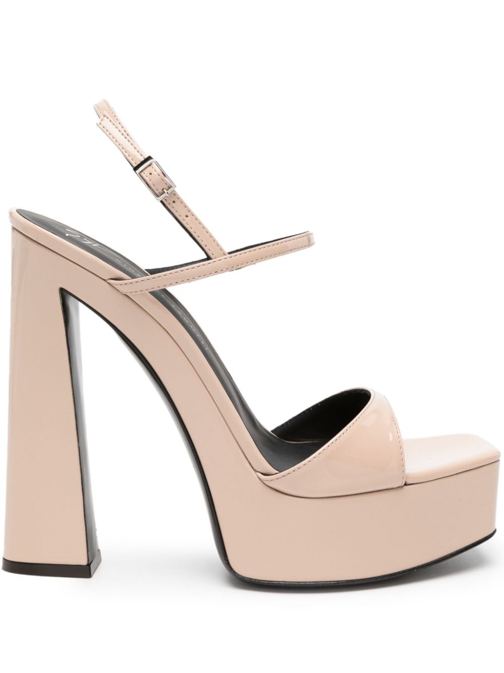 Giuseppe Zanotti Sylvy 145mm patent-leather sandals - Neutrals von Giuseppe Zanotti