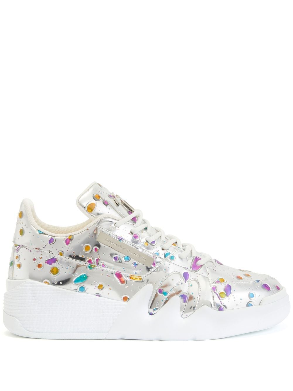 Giuseppe Zanotti Talon abstract-print sneakers - Silver von Giuseppe Zanotti