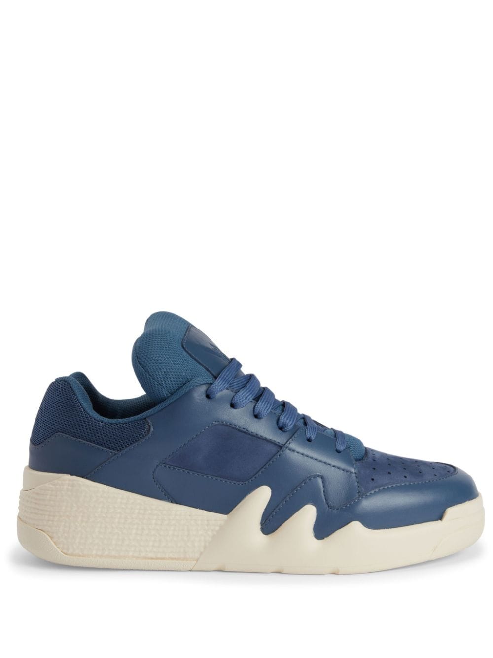 Giuseppe Zanotti Talon low-top leather sneakers - Blue von Giuseppe Zanotti