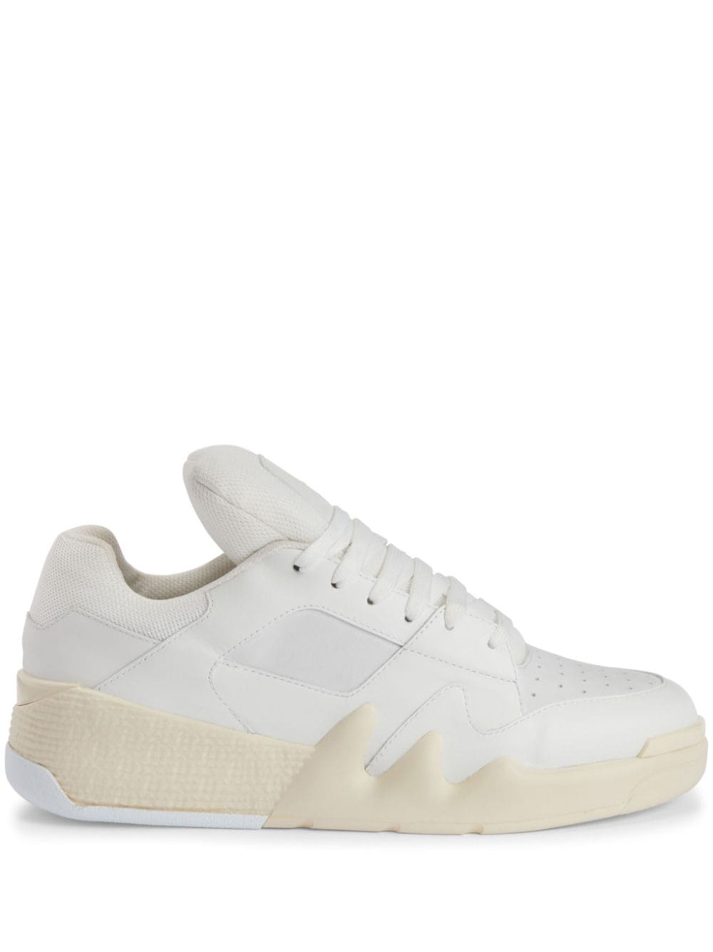 Giuseppe Zanotti Talon low-top leather sneakers - White von Giuseppe Zanotti