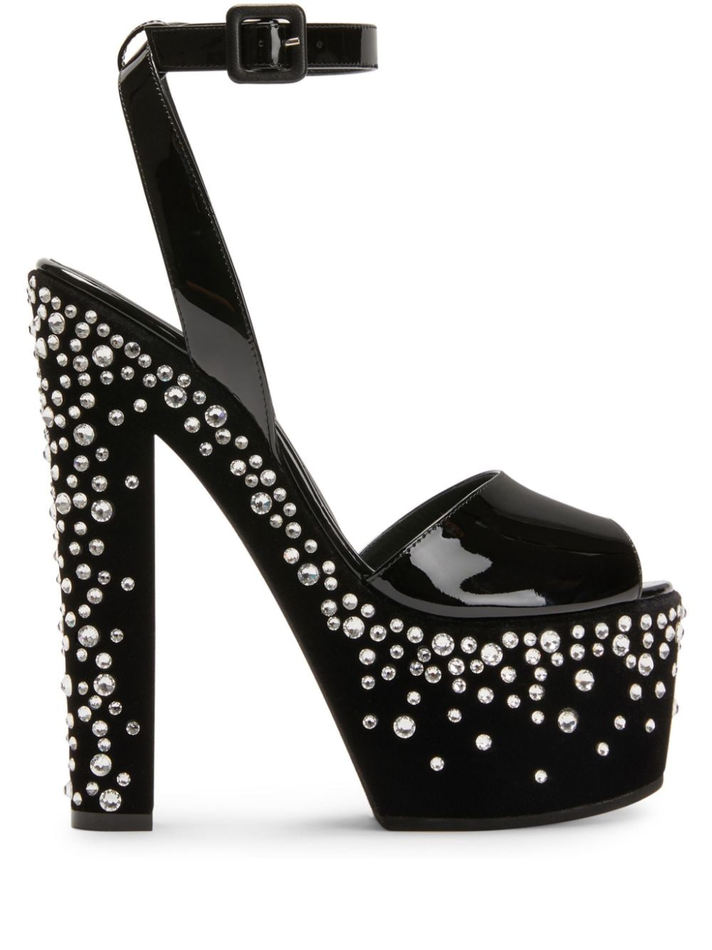 Giuseppe Zanotti Tarifa Jewel 170mm platform sandals - Black von Giuseppe Zanotti