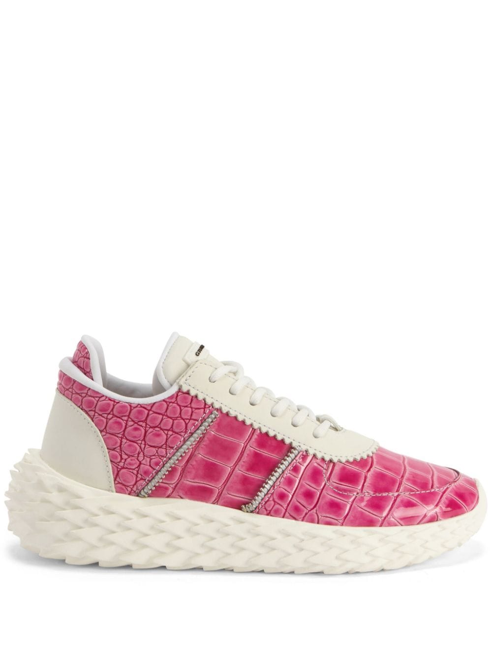 Giuseppe Zanotti Urchin crocodile-embossed sneakers - Pink von Giuseppe Zanotti