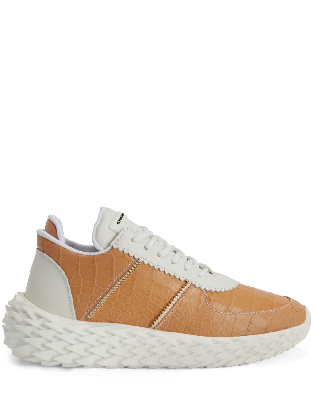 Giuseppe Zanotti Urchin crocodile-print sneakers - Brown von Giuseppe Zanotti