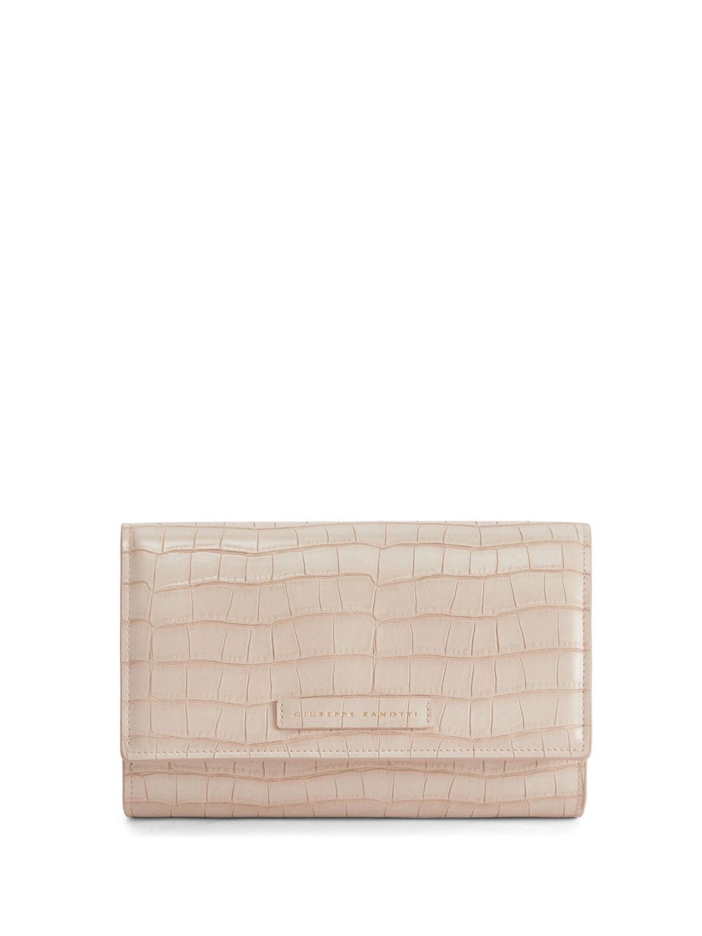 Giuseppe Zanotti Wendy croc-effect clutch bag - Pink von Giuseppe Zanotti