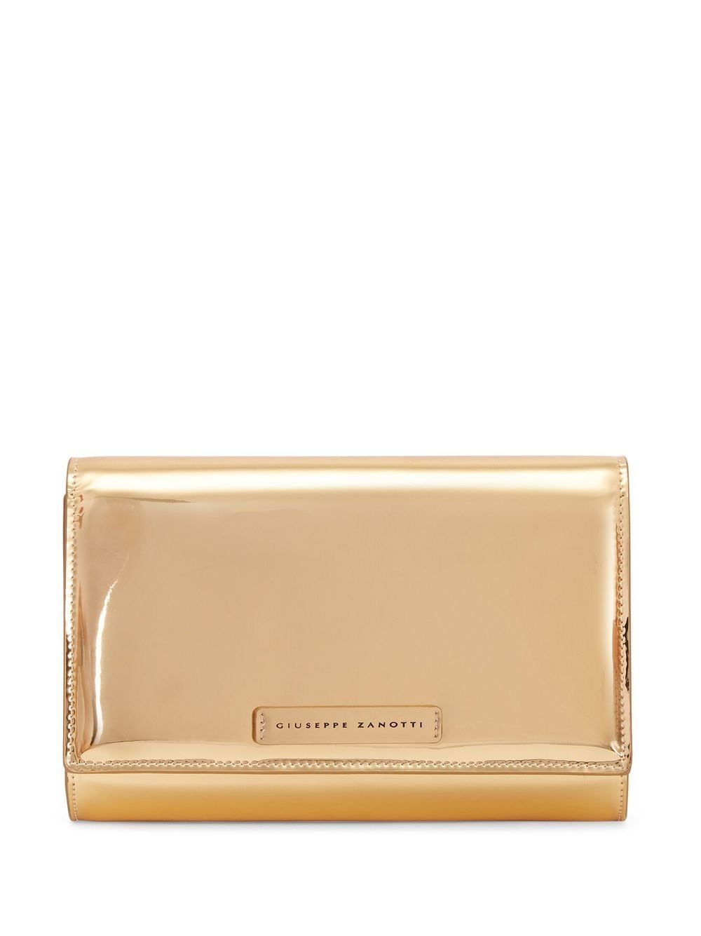 Giuseppe Zanotti Wendy logo stamp clutch bag - Yellow von Giuseppe Zanotti