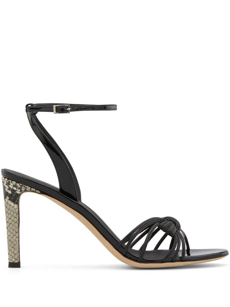 Giuseppe Zanotti Ylenia python-print sandals - Black von Giuseppe Zanotti