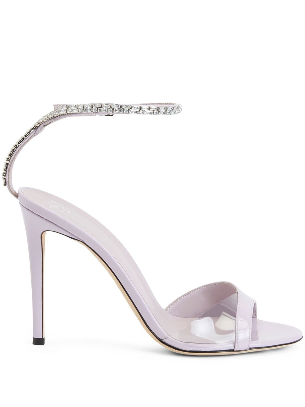 Giuseppe Zanotti crystal-embellished high-heeled sandals - Purple von Giuseppe Zanotti