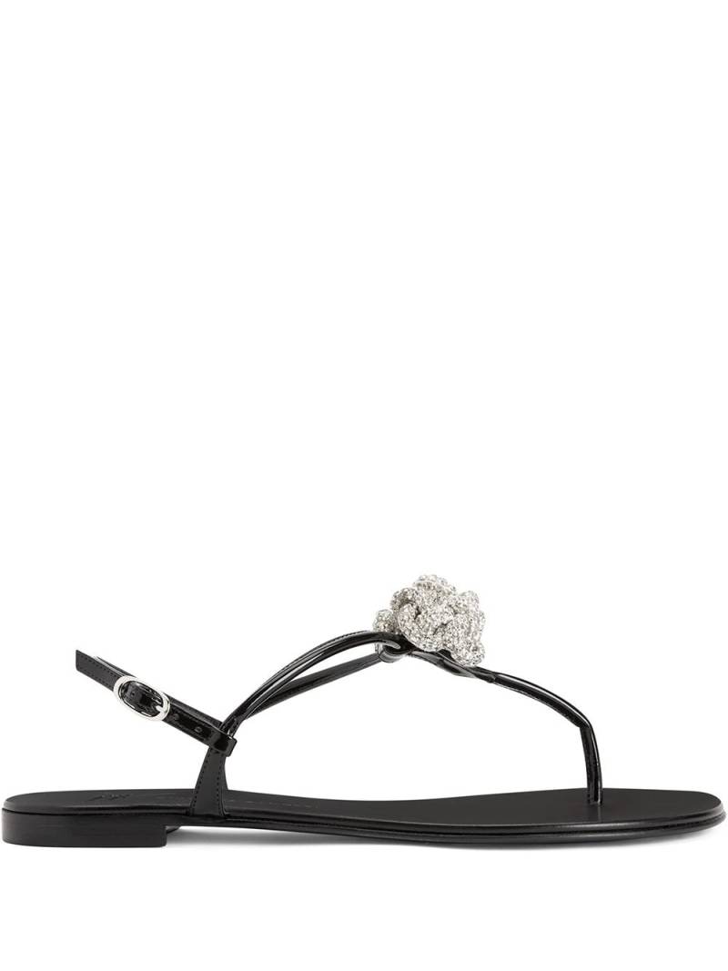 Giuseppe Zanotti crystal-embellished sandals - Black von Giuseppe Zanotti