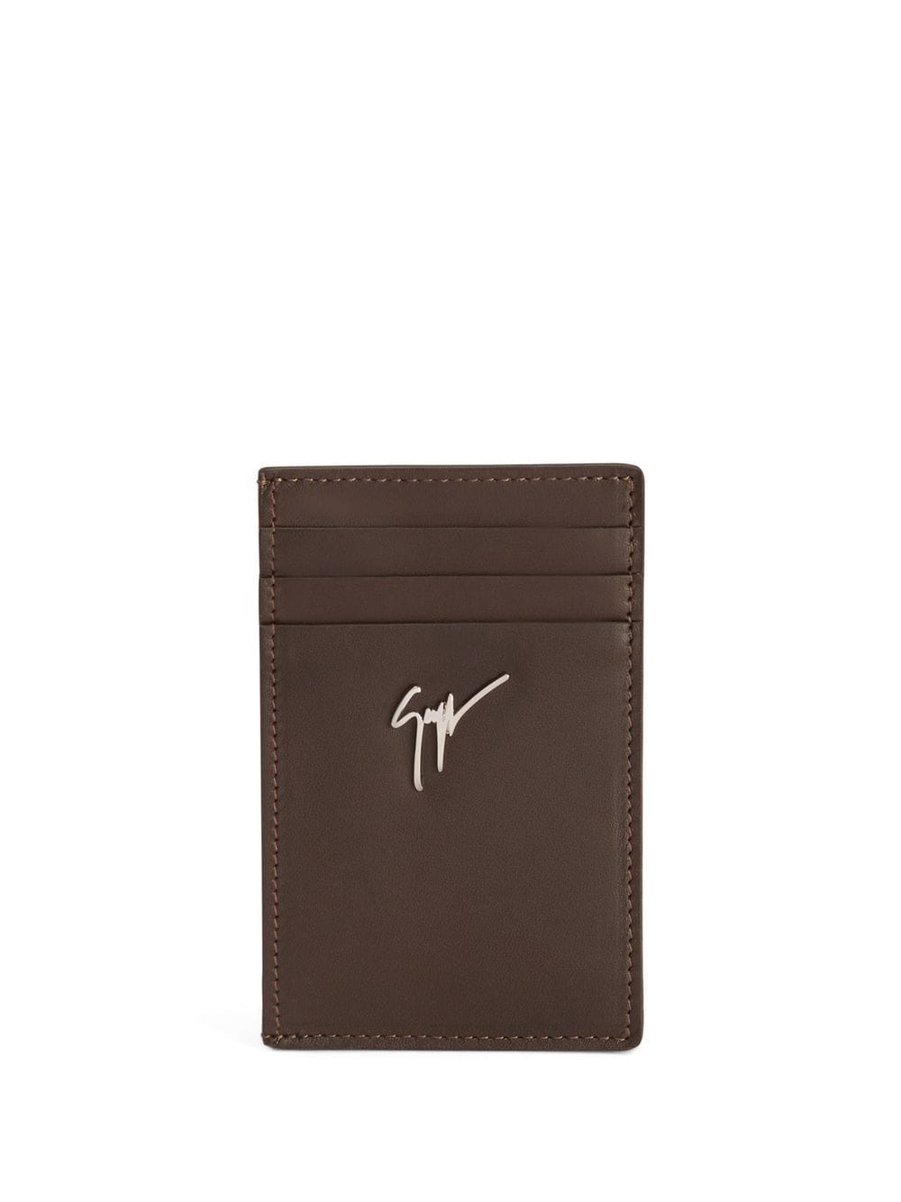 Giuseppe Zanotti leather Albert cardholder - Brown von Giuseppe Zanotti