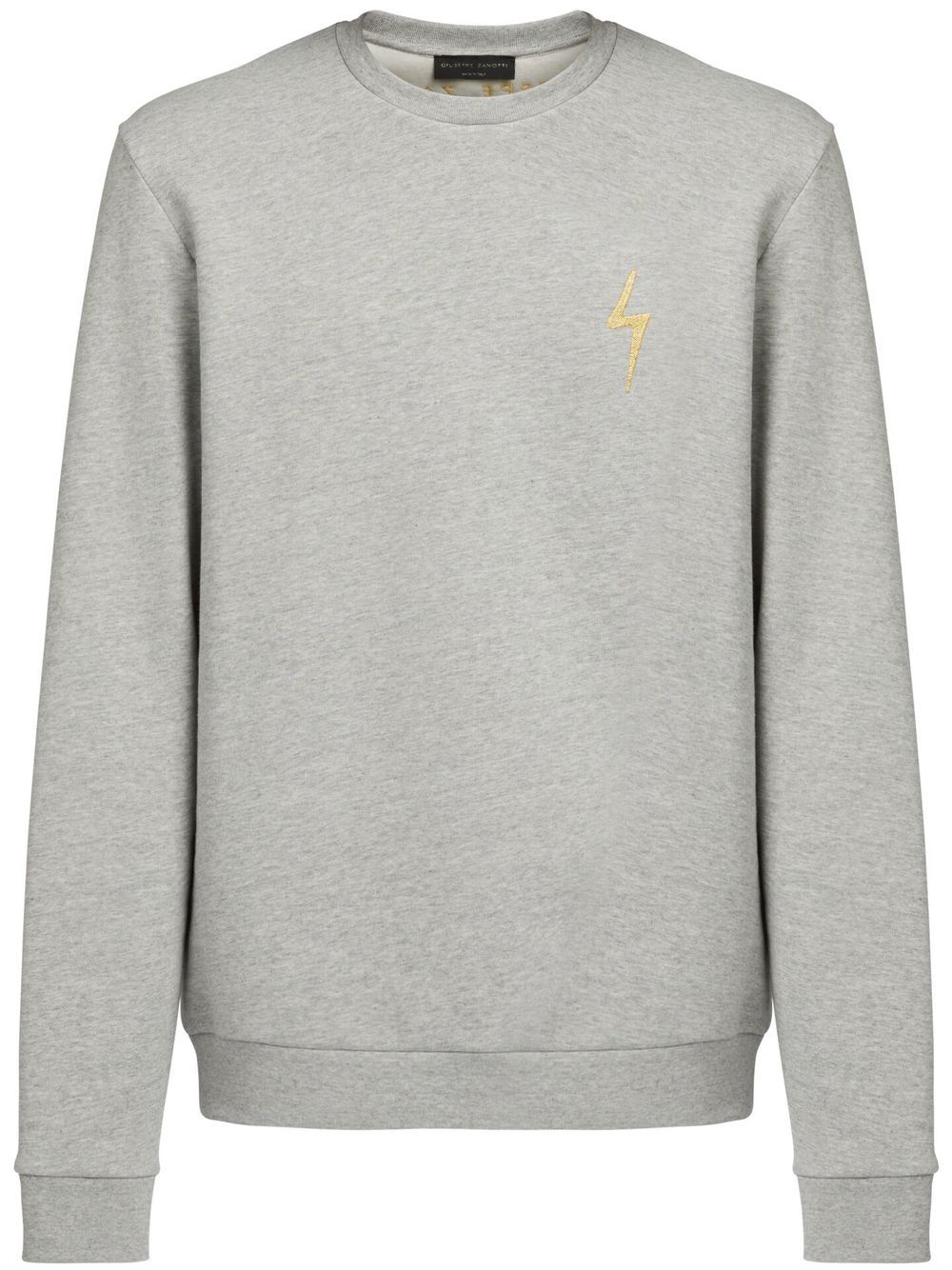 Giuseppe Zanotti logo cotton sweatshirt - Grey von Giuseppe Zanotti