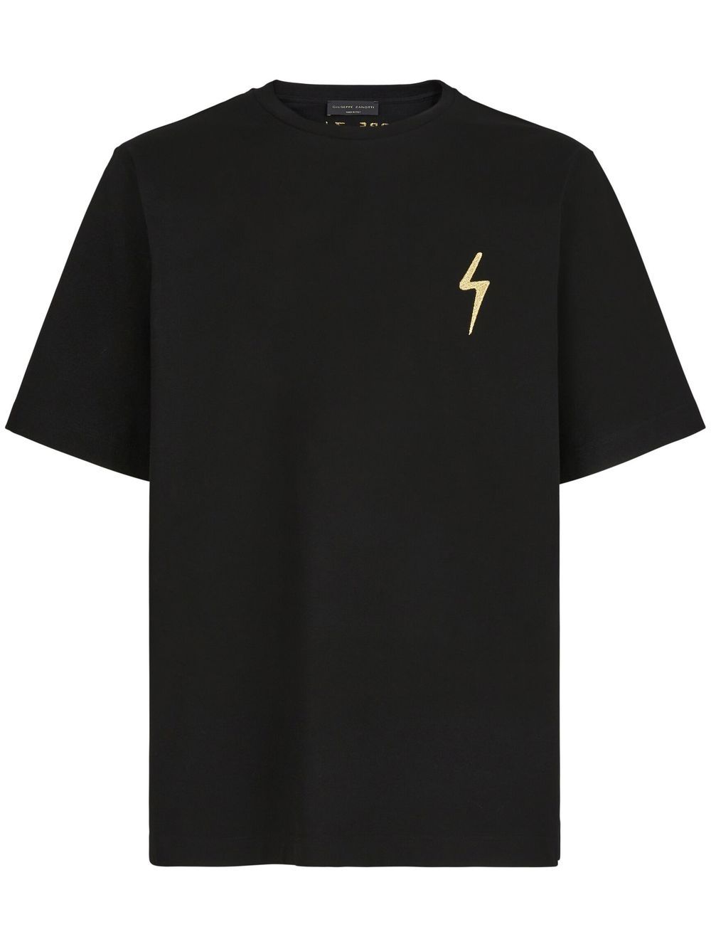 Giuseppe Zanotti logo embroidered T-shirt - Black von Giuseppe Zanotti