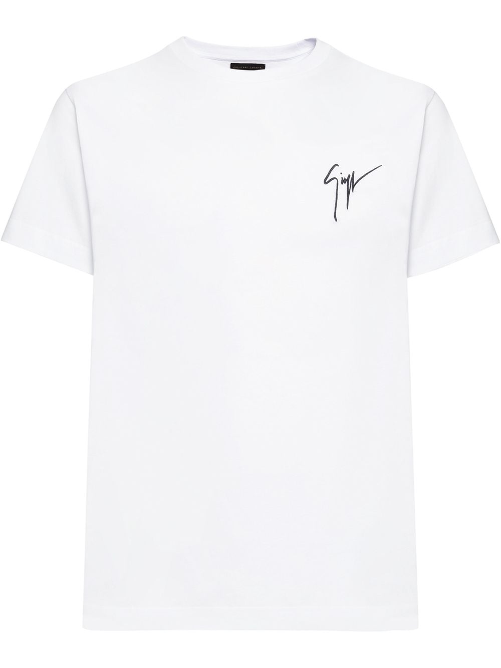 Giuseppe Zanotti logo embroidered T-shirt - White von Giuseppe Zanotti