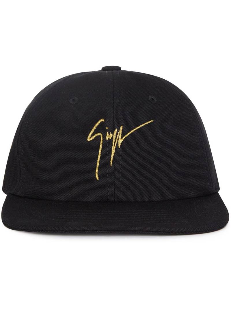 Giuseppe Zanotti logo embroidered baseball cap - Black von Giuseppe Zanotti