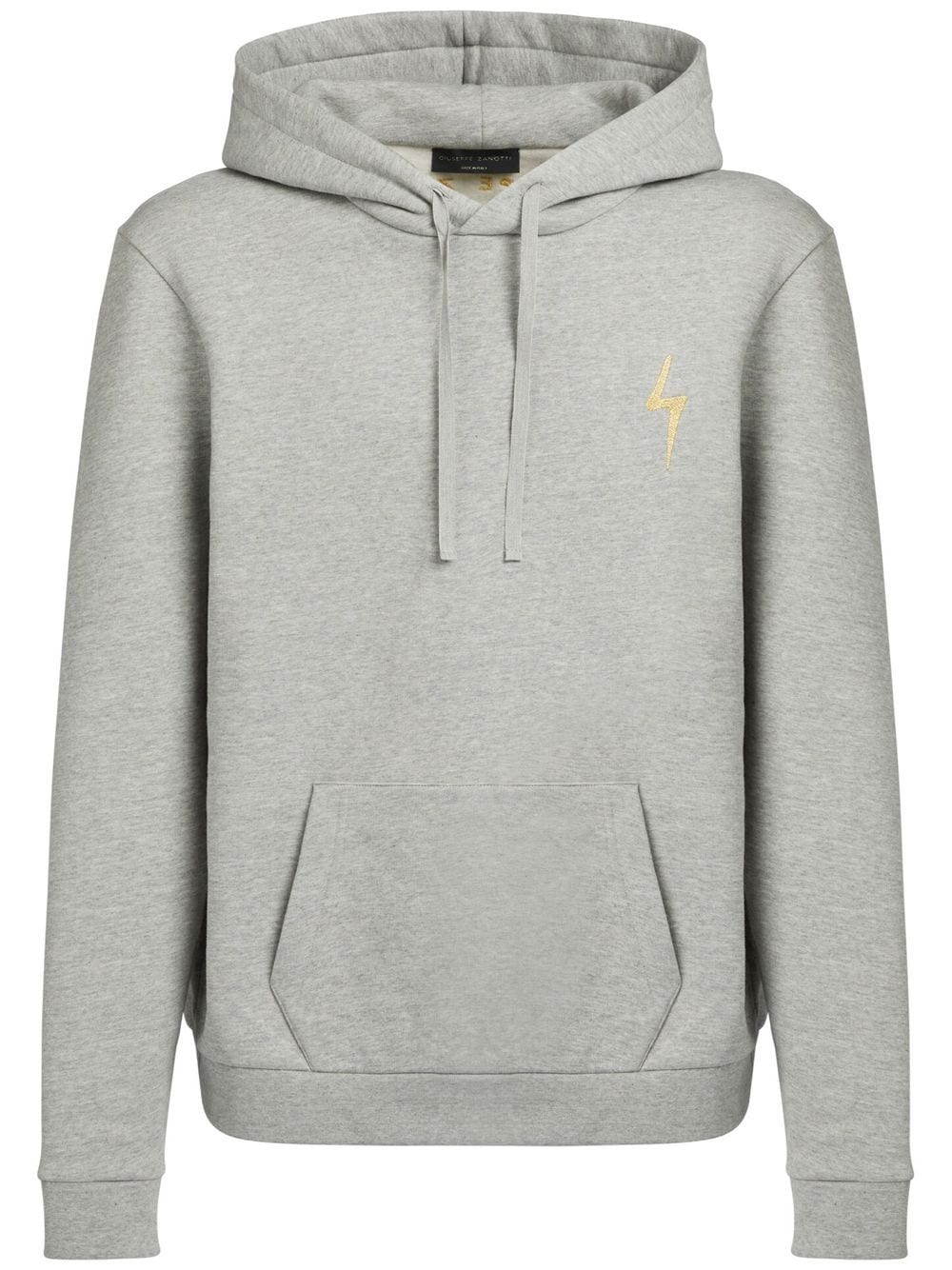 Giuseppe Zanotti logo-embroidered hoodie - Grey von Giuseppe Zanotti