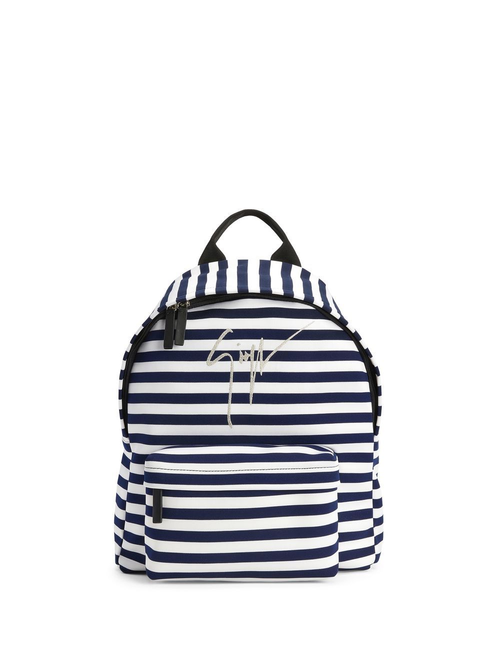 Giuseppe Zanotti logo stripe-print backpack - White von Giuseppe Zanotti