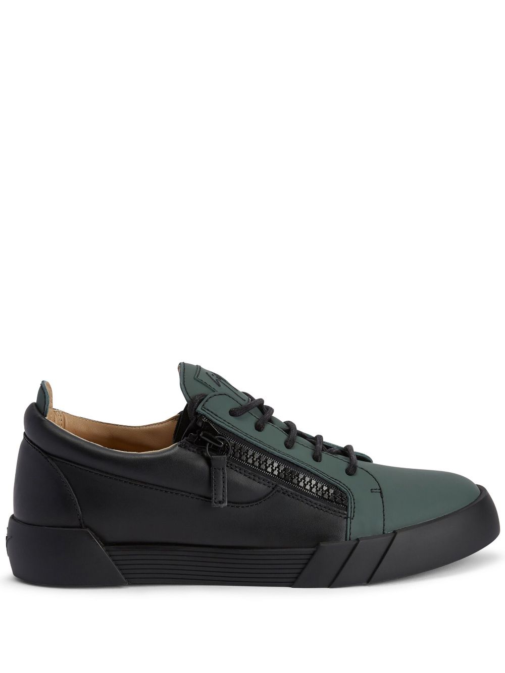 Giuseppe Zanotti low-top leather zip-up sneakers - Black von Giuseppe Zanotti