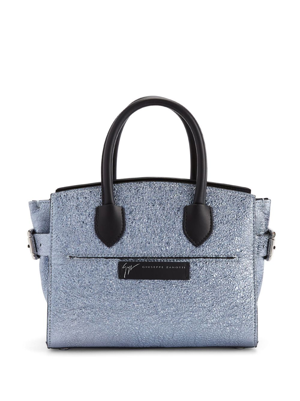 Giuseppe Zanotti metallic leather tote bag - Blue von Giuseppe Zanotti