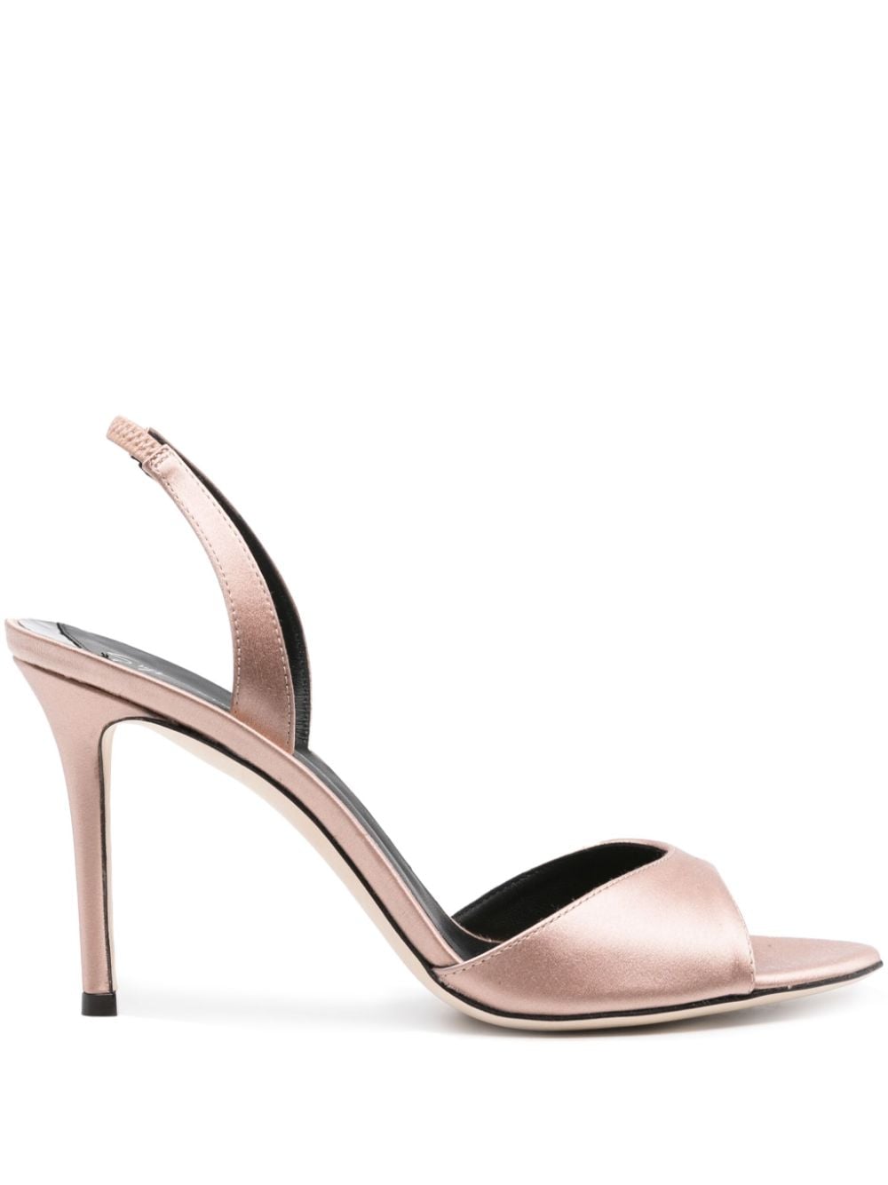 Giuseppe Zanotti satin slingback sandals - Brown von Giuseppe Zanotti