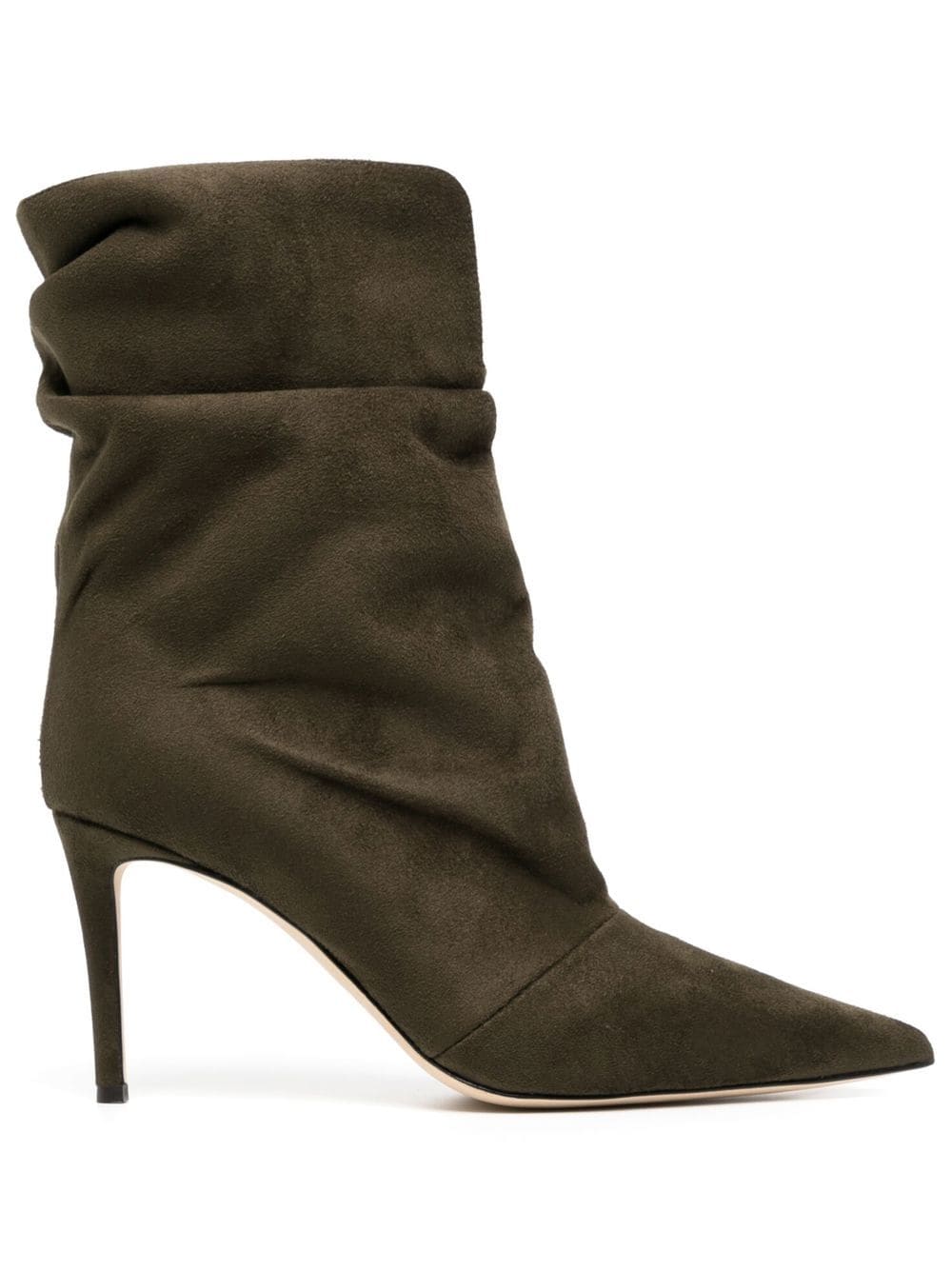 Giuseppe Zanotti slouchy suede 85mm boots - Green von Giuseppe Zanotti