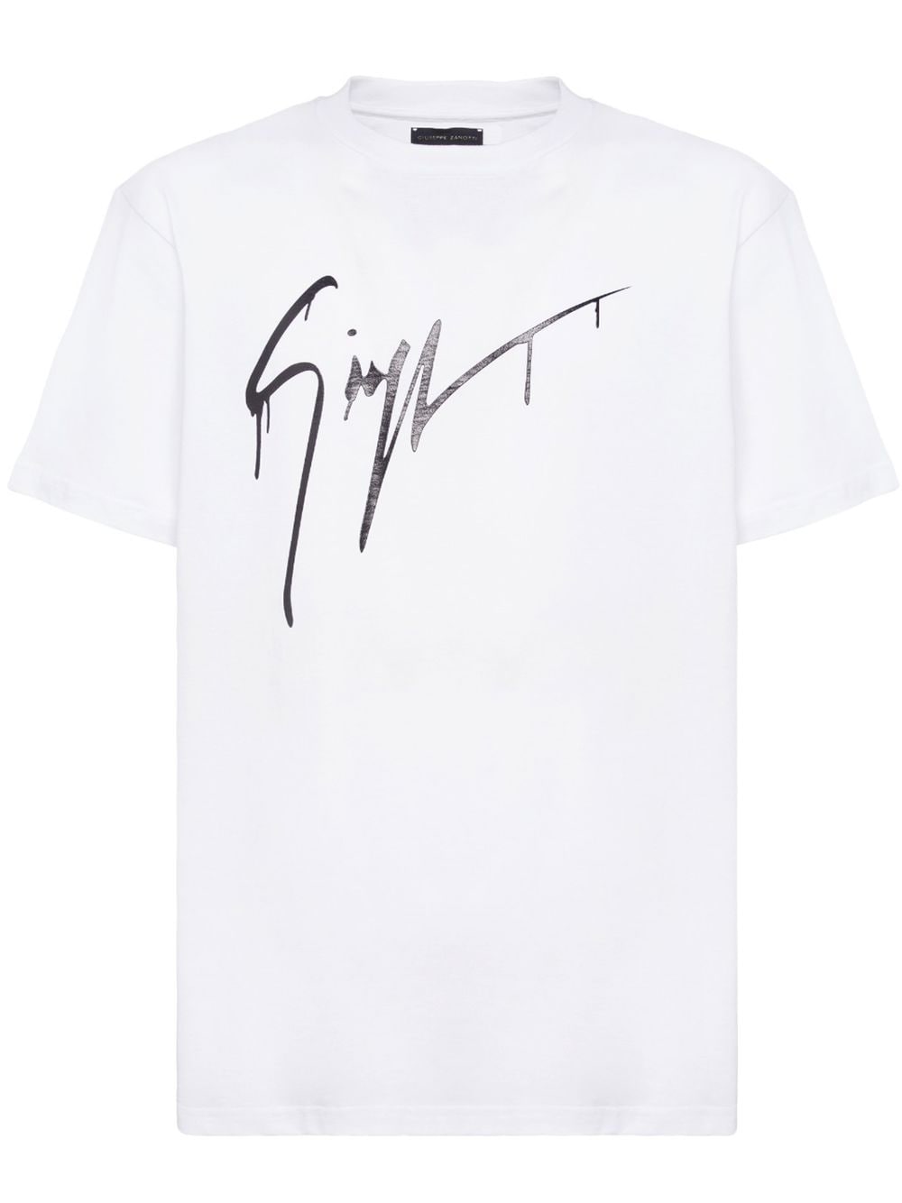 Giuseppe Zanotti spray paint logo T-shirt - White von Giuseppe Zanotti