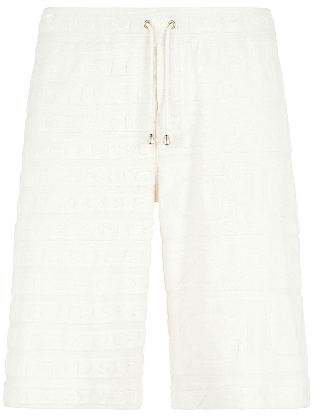 Giuseppe Zanotti terry-cloth drawstring-waist Bermuda shorts - White von Giuseppe Zanotti