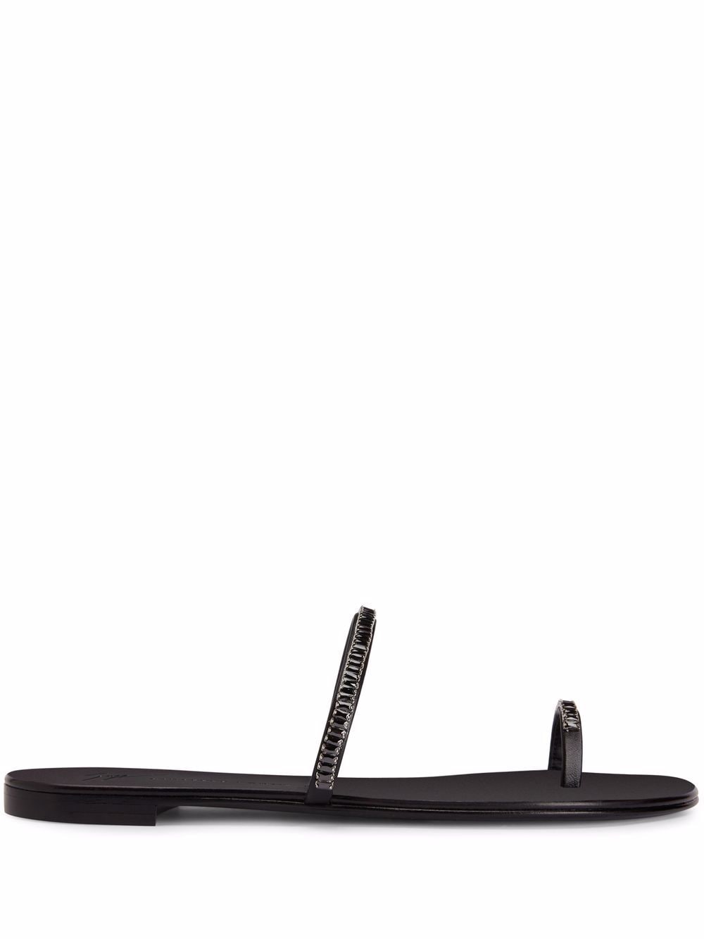 Giuseppe Zanotti toe-strap leather sandals - Black von Giuseppe Zanotti