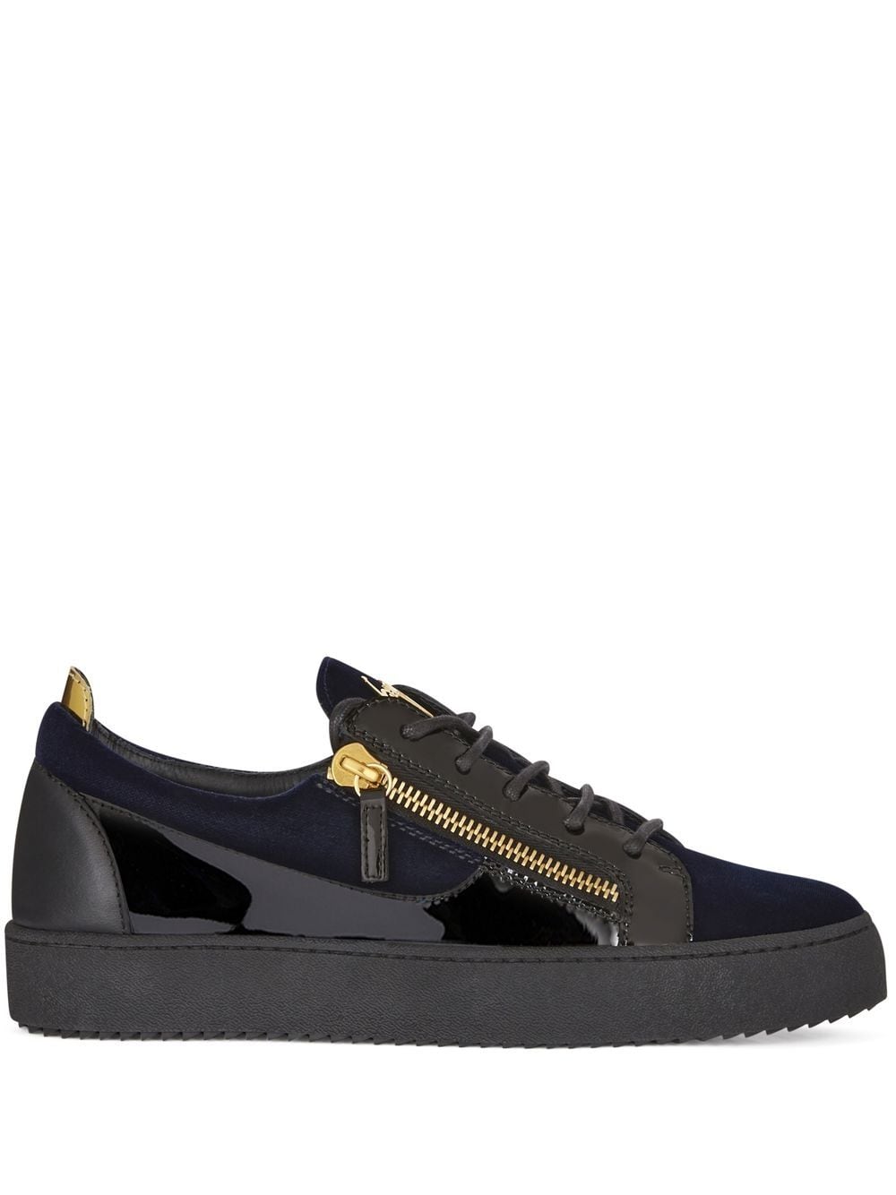 Giuseppe Zanotti zip-detail Frankie sneakers - Blue von Giuseppe Zanotti