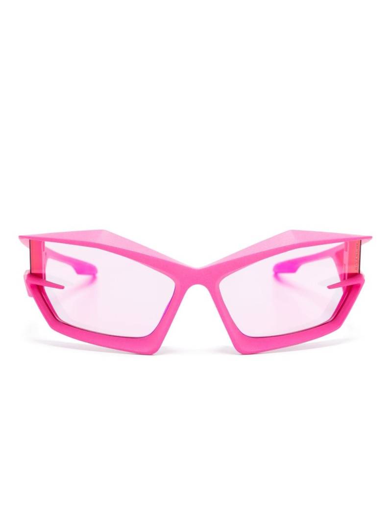 Givenchy rectangle-frame tinted-lenses sunglasses - Pink von Givenchy